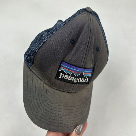 VTG Patagonia Trucker Hat Mesh Back Baseball Hat Snapback Cap Logo Outdoors - Picture 3 of 11